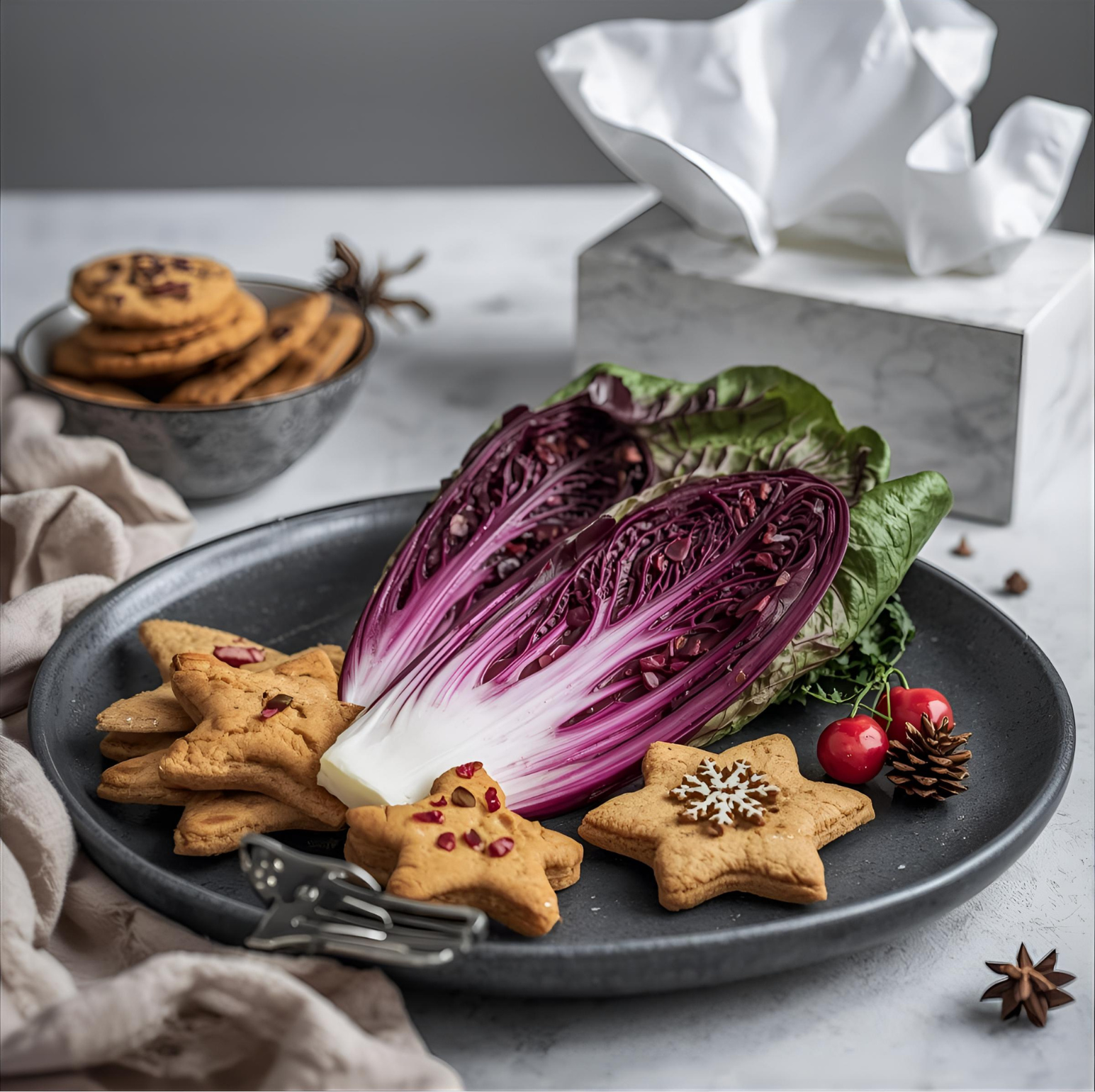 Radicchio zwischen Plätzchen und Taschentüchern